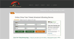 Desktop Screenshot of china-train-ticket.com